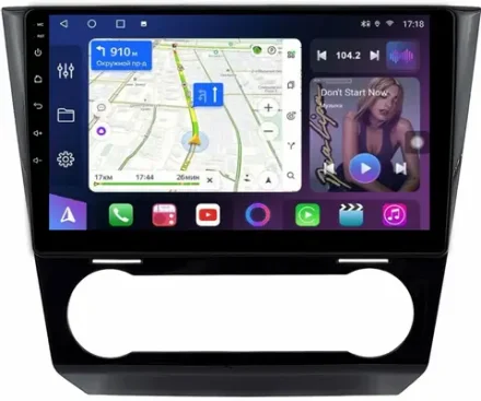 Магнитола для Subaru Levorg 1 VM 2017-2020 (Harman, штатный 360) - FarCar 9645F3B монитор 9" QLED на Android 13, 8 ядер (TS18), CarPlay, 4G SIM-слот