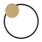 Настенный  светодиодный светильник 15Вт, 1040Лм, 4500К, Ra>80,  металл/силикон, черный