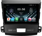 Магнитола для Mitsubishi Outlander XL, Peugeot 4007, Citroen C-Crosser (без Rockford, рамка гладкая) - FarCar S280 монитор 9.5" IPS на Android 13, CarPlay