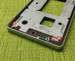 Tecno Camon 30 Pro (CL8) - рамка дисплея (корпус) + шлейф кнопок + кнопки + фиксатор (ORIG-SP)