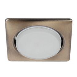 KL71 SB /1 (к) Светильник ЭРА под лампу Gx53 квадр.,220V, 13W, бронза | Встраиваемые светильники Для ламп GX53