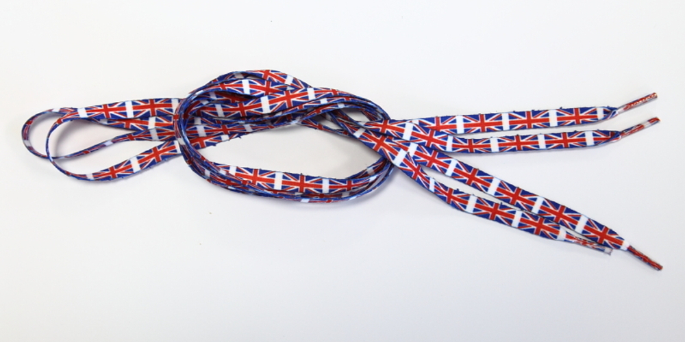 Шнурки Британские - UK (United Kingdom - Соединенное Королевство) (120 см)