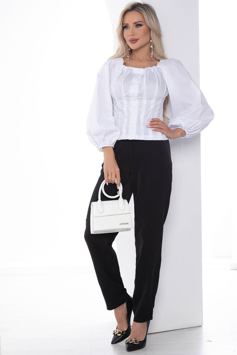 Блуза Белая грация Б10066 LT Collection