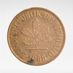 Germany, 5 Pfennigs, 1988, (Hamburg Mint - "J"), VF
