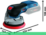 Шлифмашина Bosch GEX 18V-125 Solo (0.601.372.201)