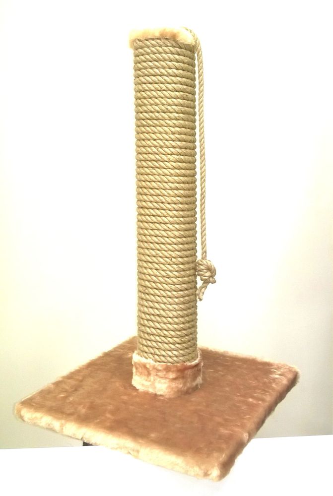 Когтеточка столбик "Мейн-Кун" 82см, кв.основание 45х45см "Britan" Когтеточка столбик "Мейн-Кун" 82см, кв.основание 45х45см "Britan"