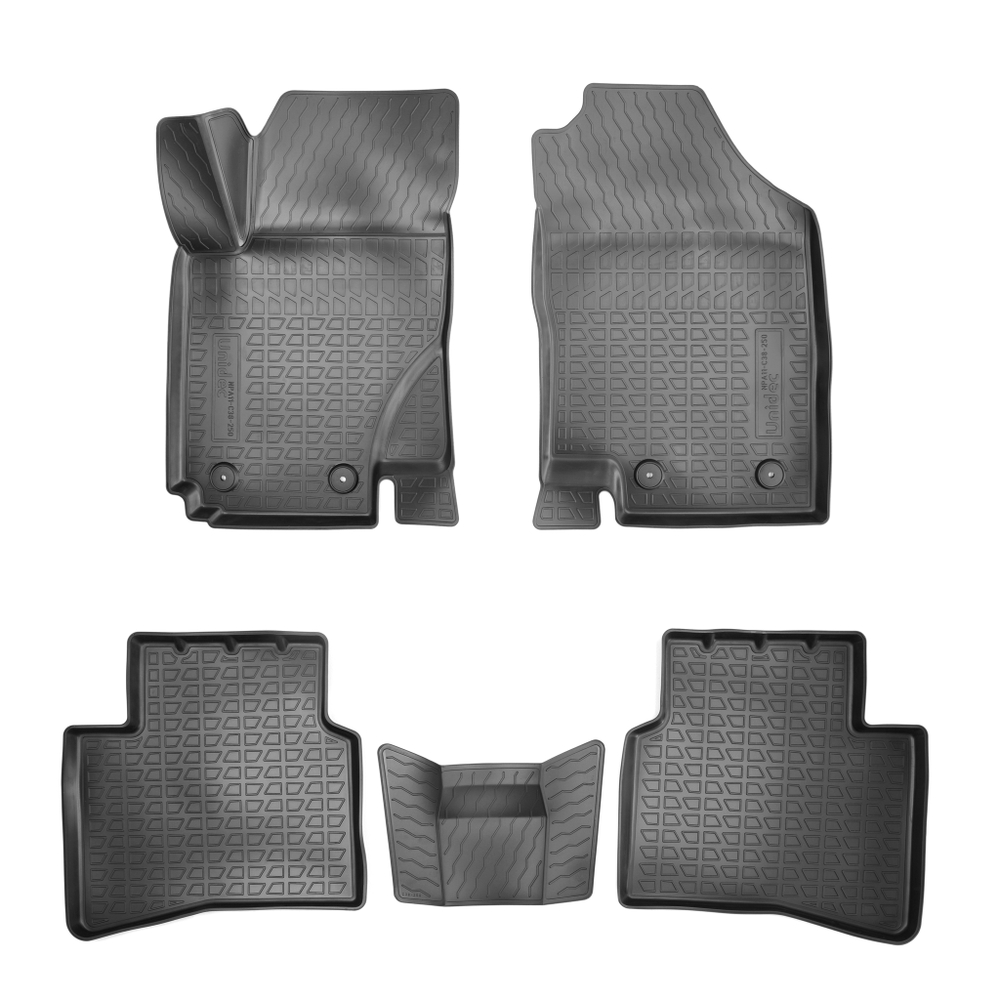Ковры в салон Norplast/Unidec для JAC S3 (2014-)Полиуретан,Черный, арт.NPA11-C38-250