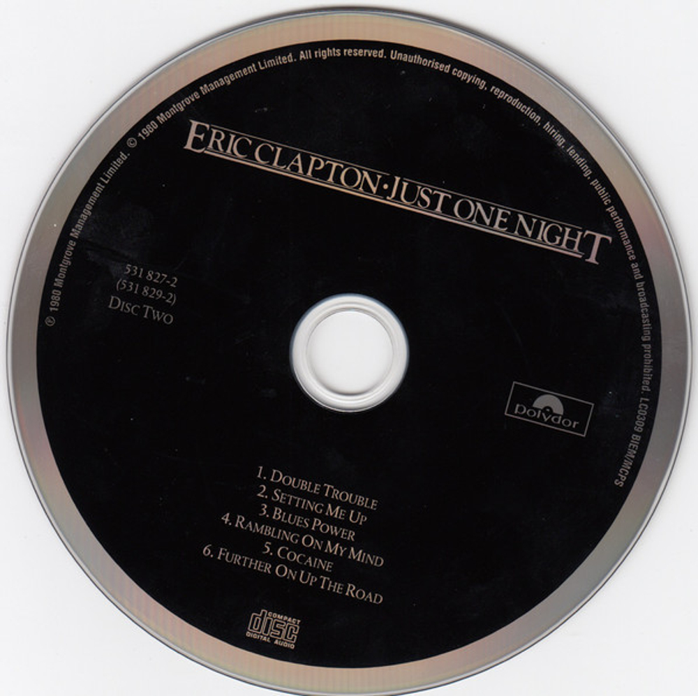 Eric Clapton / Just One Night (2CD)