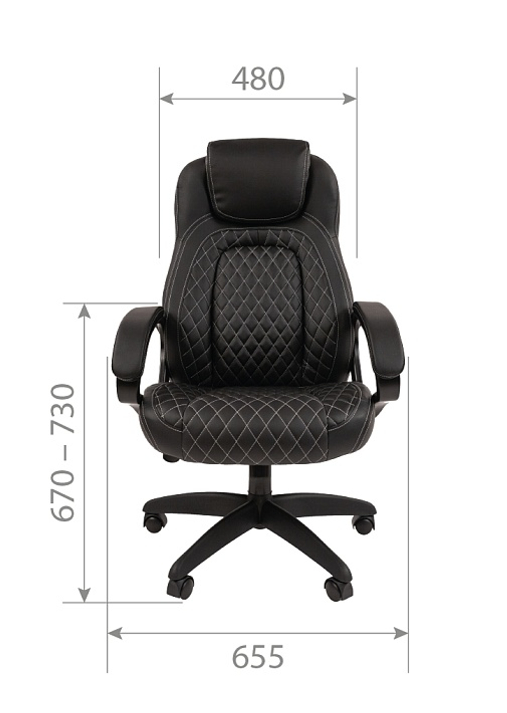 Офисное кресло CHAIRMAN 432, экокожа