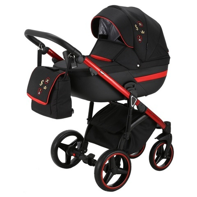 Универсальная коляска Adamex Cortina Special Edition CT-403 3в1 (Черная ткань)