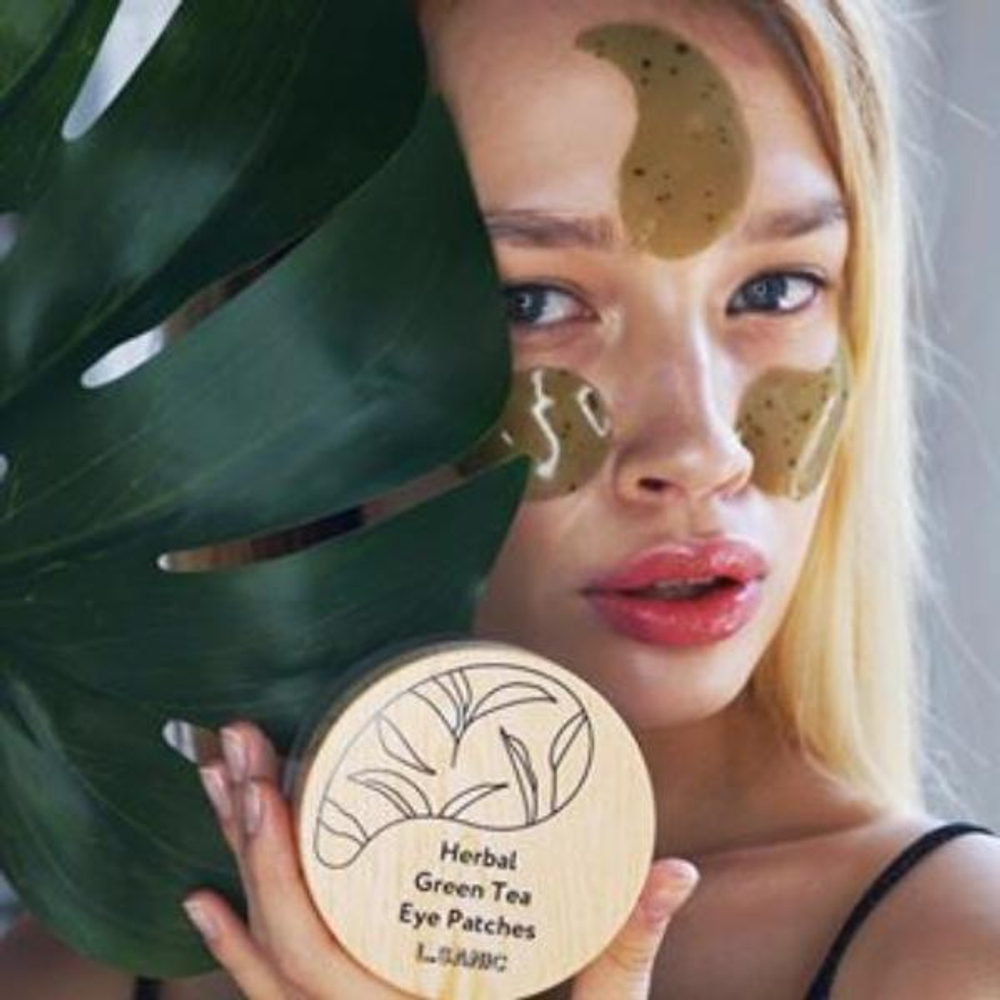 L.Sanic Herbal Green Tea Hydrogel Eye Patches гидрогелевые патчи с экстрактом зеленого чая
