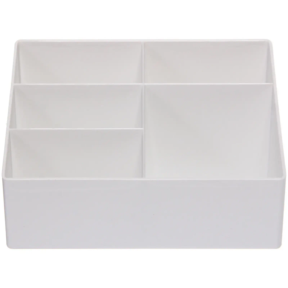 Органайзер для хранения «БИСКОТТИ», цвет белый, пять отделений, 17*11*10см