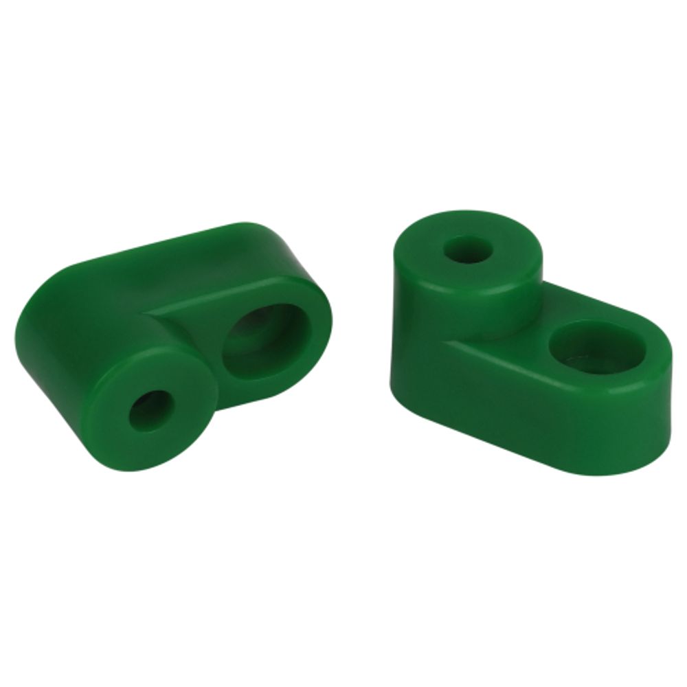 Изолятор для шин ЭРА NO-224-70 угловой зеленый | Шины N, PE, PEN