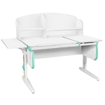 Растущая парта с задней закрытой и боковой полками Дэми СУТ 25-02-Б1НЗ (1500×880 мм)