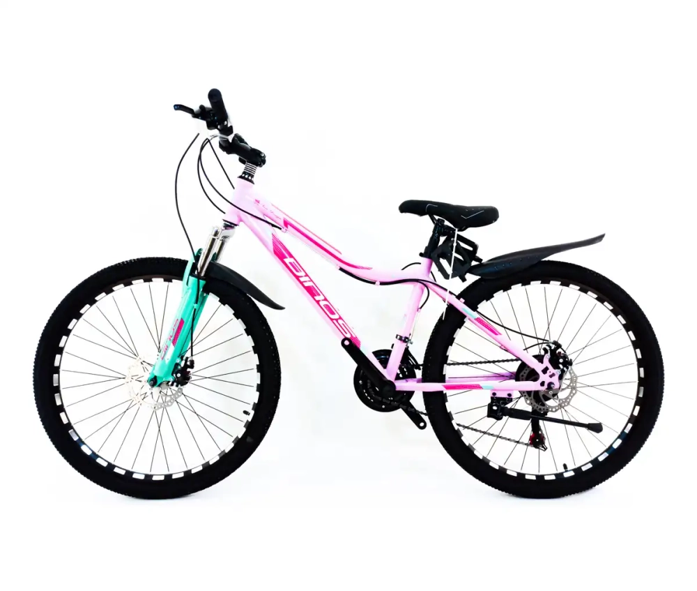 Велосипед Dinos 26" 21скор (стальная дамская рама, диск. тормоз) Розовый (DIN-35-3)