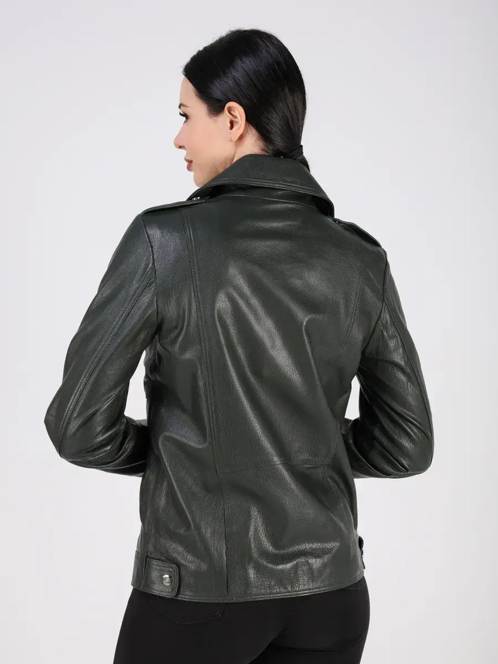 Кожаная куртка демисезонная косуха