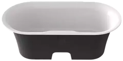 Ванна из литого мрамора отдельностоящая BAS Венеция 1700х800 черный