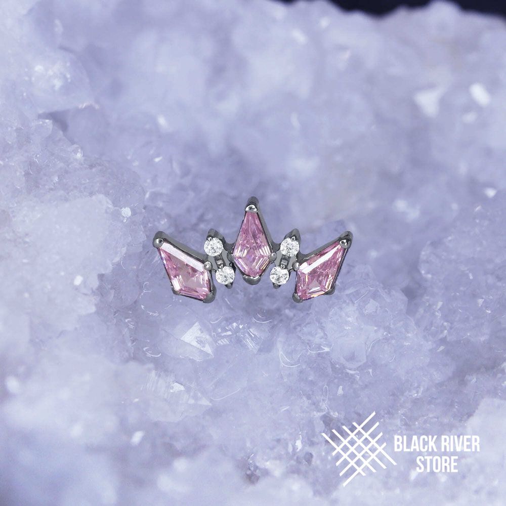 5K Rhombic Pink &amp; Crystal