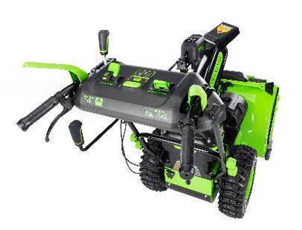 Снегоуборщик Greenworks GD82ST56, 82v, 61 см, в комплекте 3 шт. АКБ 2.5 А·ч и двойное ЗУ (самоходный ,аккумуляторный) 2602807U3А