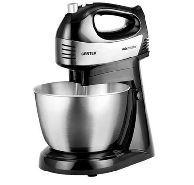 Миксер Centek CT-1124 (черн/сталь)