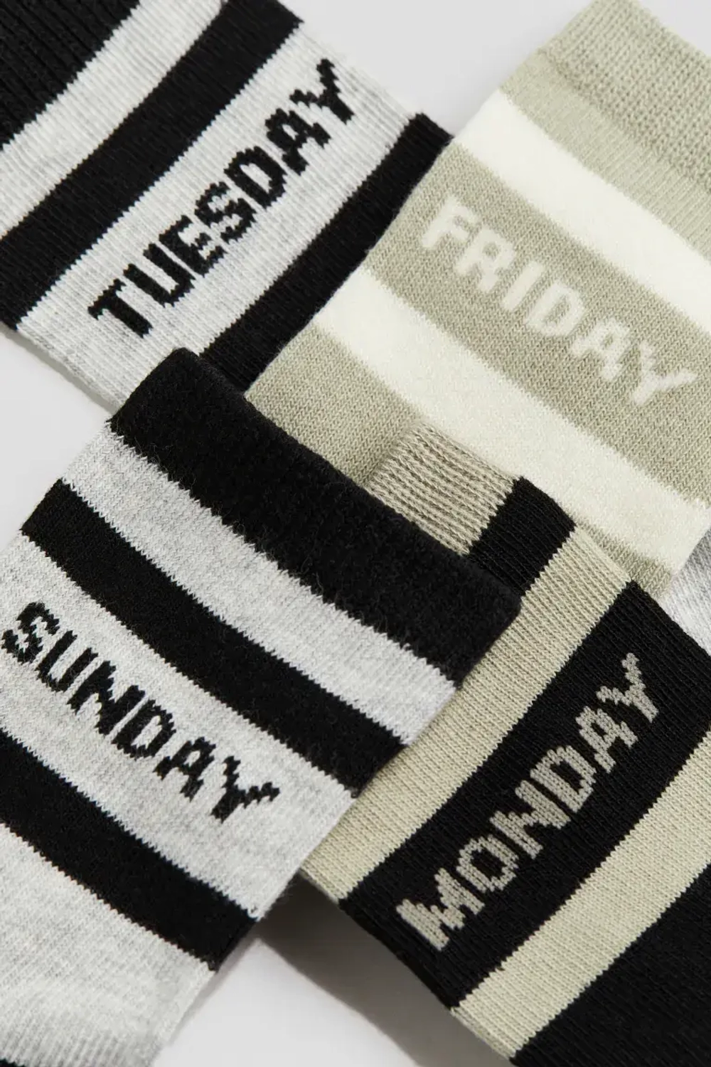 H&M Набор из семи пар носков, серый