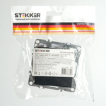 Розетка компьютерная 1-местная RJ-45 (механизм), STEKKER PST00-9107-03, серия Эрна, черный 49151