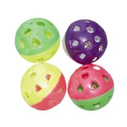 ИГРУШКА "МЯЧ ПЛАСТМАС С КОЛОКОЛЬЧ" 3.5см SL005 1шт