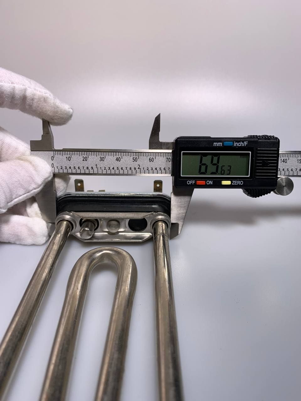 Тэн для стиральных машин LG 185 мм, IRCA Универсальный прямой, с датчиком, 1600W