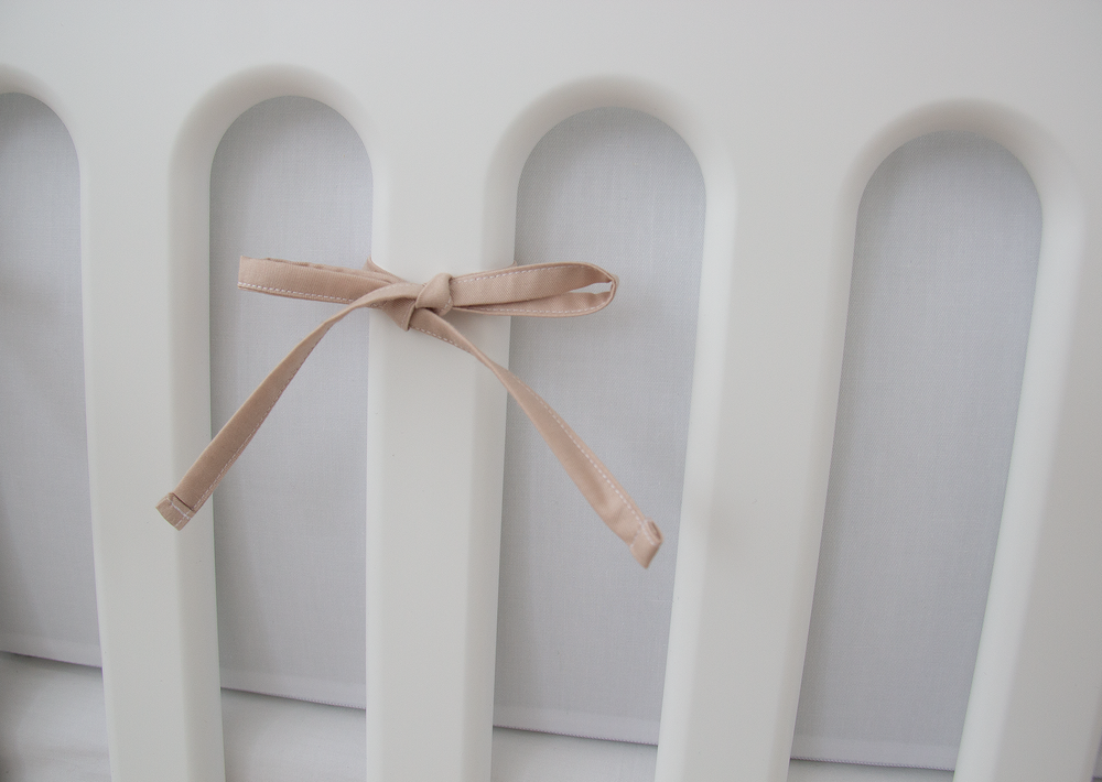 Мягкие бортики для кроватки KIDI soft "Домики" (кант, сатин)