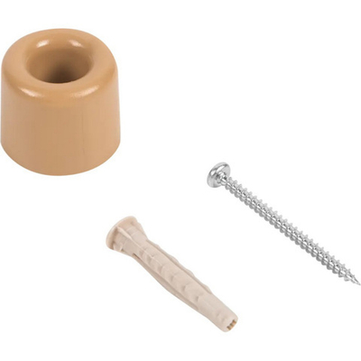 Ограничитель двери 2,5х3см, 1шт., пвх, бежевый (639-006)