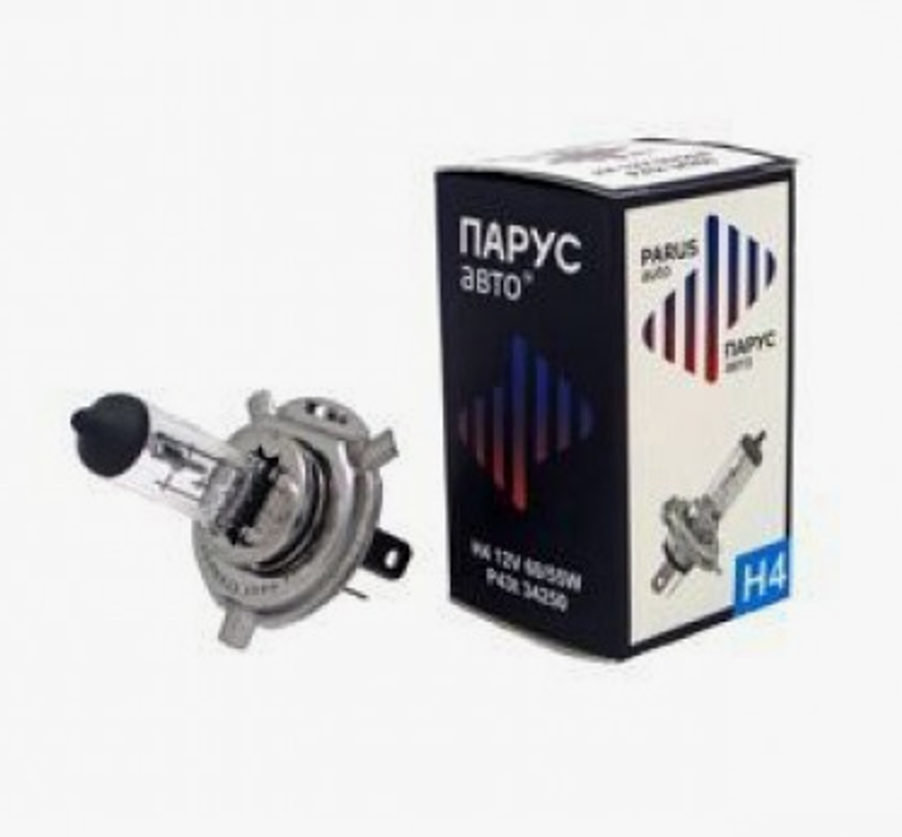 Автолампа H4 12V 60/55W P43t ParusAuto #34250