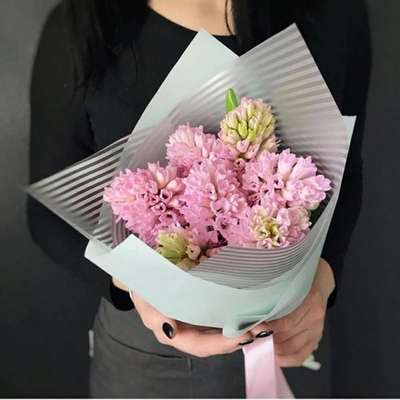 Розовые гиацинты