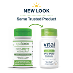 Vital Nutrients, Hyperbiotics®, Pro-Pets ™, пробиотик, для собак и кошек, натуральное мясо, 60 микрогранул