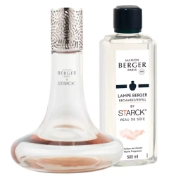 Maison Berger Paris - Набор ароматическая лампа Starck + ароматическое масло Peau de Soie 250мл / артикул   4741  / GTIN 3127290047410