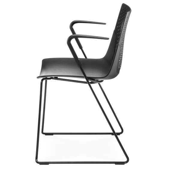 Стул с подлокотниками FX черный