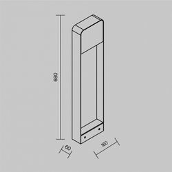 Наземный высокий светильник Maytoni Porte O481FL-L7BWD3K