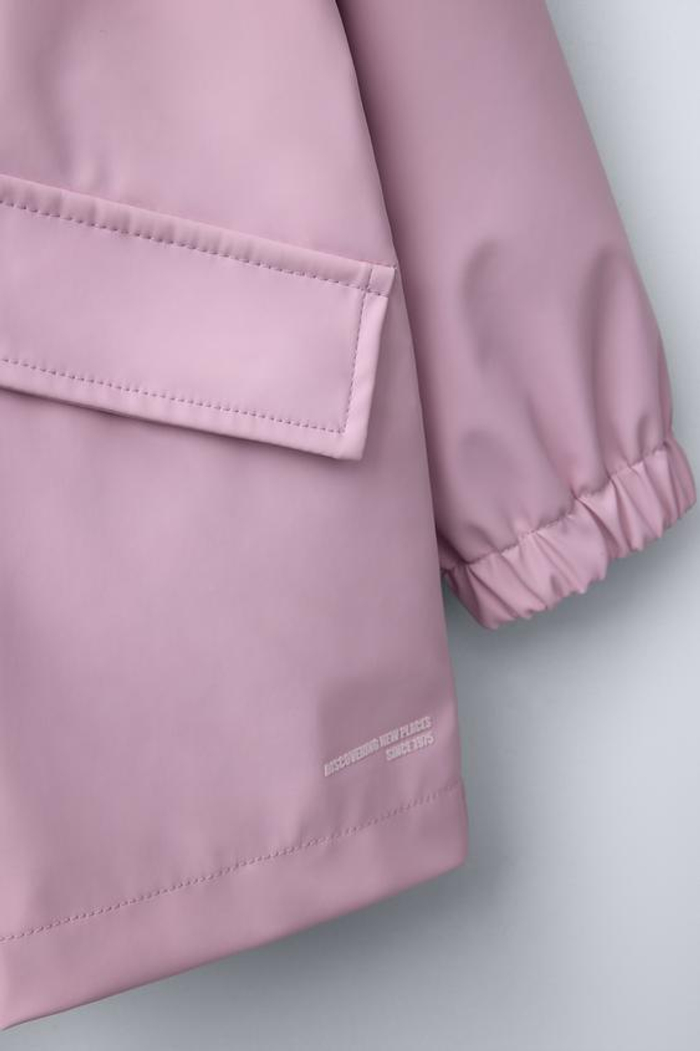 ZARA ПРОРЕЗИНЕННЫЙ ДОЖДЕВИК, РОЗОВЫЙ