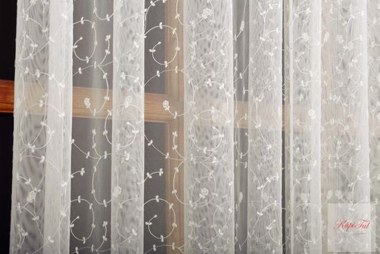 Тюль сетка-грек Бонна-2 (экрю)