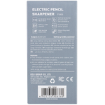 Точилка DELI "71202" электрическая, 1 отверстие, с контейнером, белая