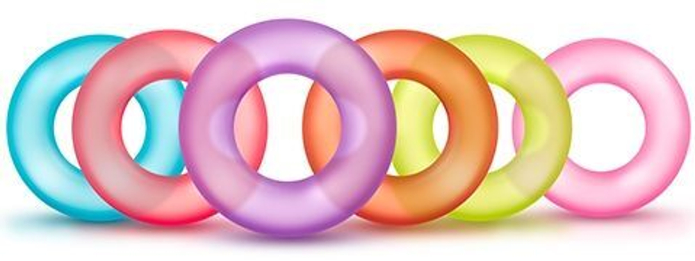 Набор из 6 эрекционных колец King of the Ring (Цвет: разноцветный)