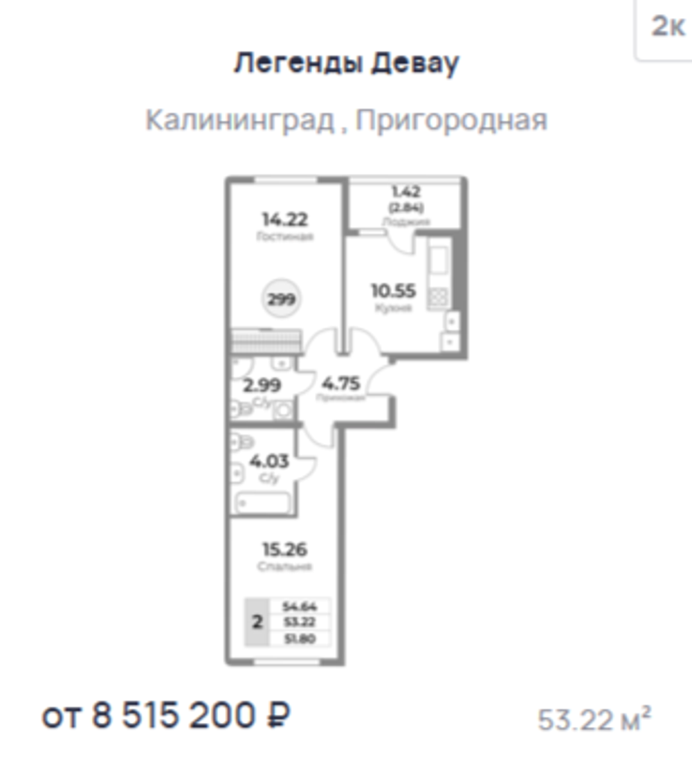 Жилой Комплекс "ЛЕГЕНДЫ ДЕВАУ" Комфорт-класс г. Калининград, ул. Пригородная