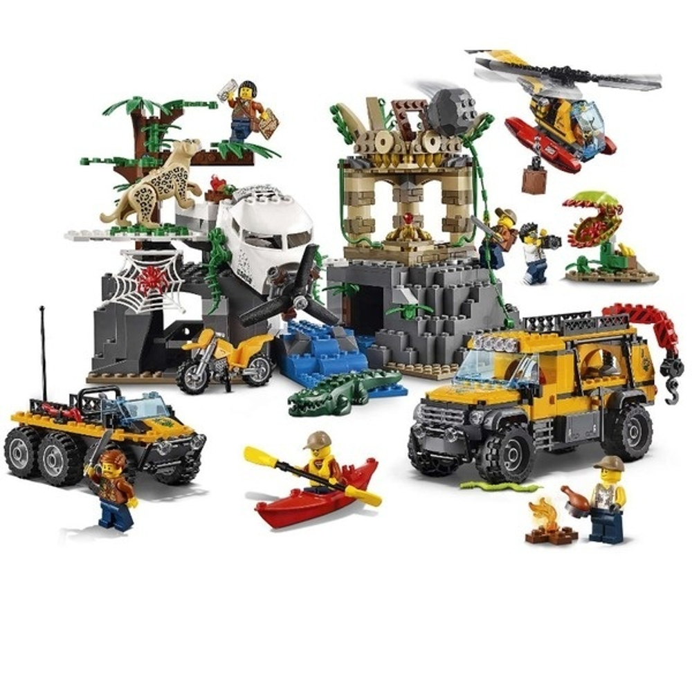 LEGO City: База исследователей джунглей 60161 — Jungle Explorers Jungle Exploration Site — Лего Сити Город