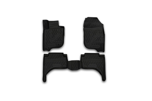 Коврики 3D в салон MITSUBISHI L200, 2015-, 4 шт. (полиуретан)  AFMMIT00001