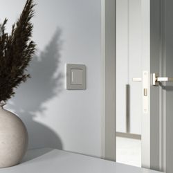 Выключатель одноклавишный с подсветкой без рамки Werkel дымчатый W4512014