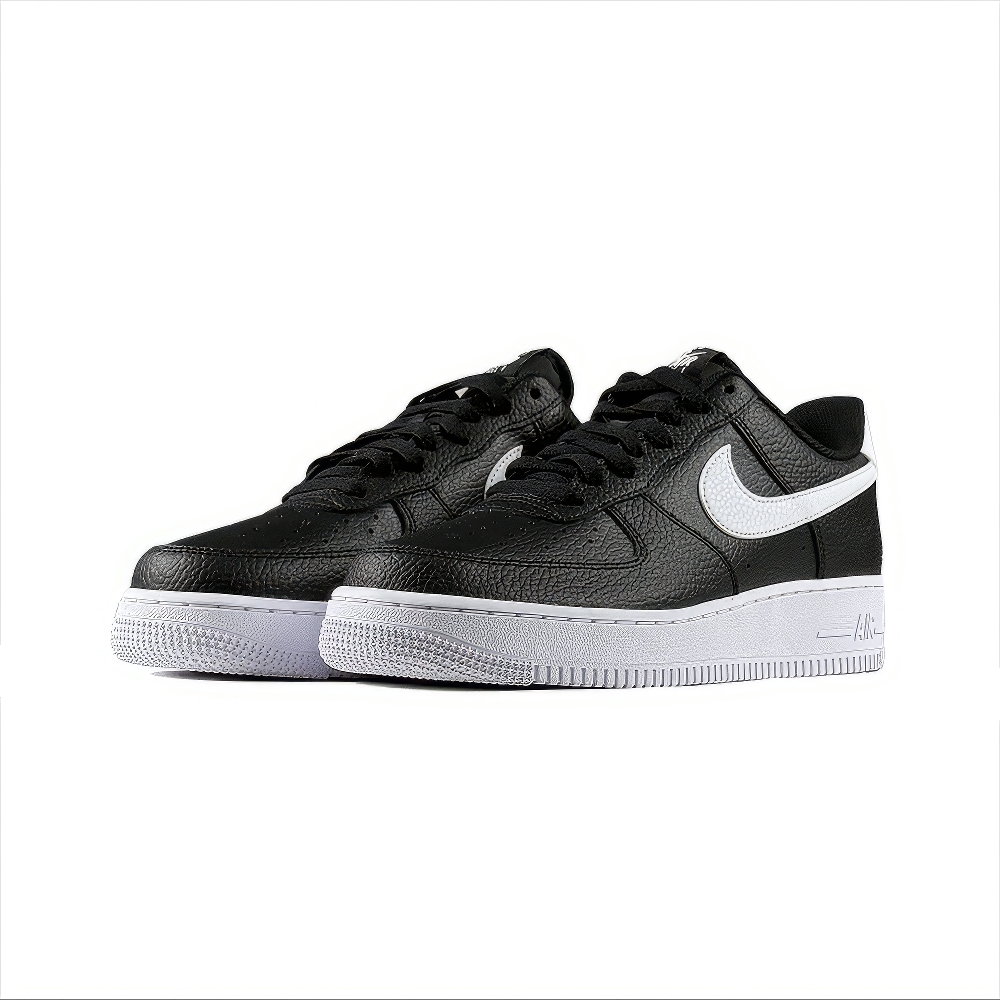 Nike Air Force 1 07 "Black White Pebbled Leather"