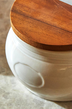 ZARA HOME КЕРАМИЧЕСКАЯ СОЛОНКА, КРЕМОВЫЙ