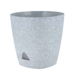Горшок для цветов AMSTERDAM D 110мм 0,65л с прикорневым поливом, светлый камень