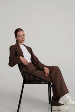 Брюки женские 3667зпа, кофемилк #513Коф023667зпа