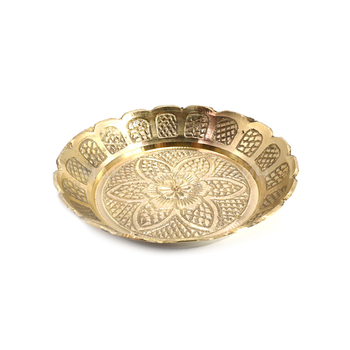 Подставка под cыпучие благовония и свечи латунь 8,5 см