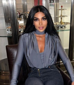 Боди с драпировкой из бифлекса